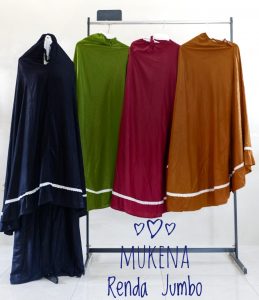 mukena rayon renda